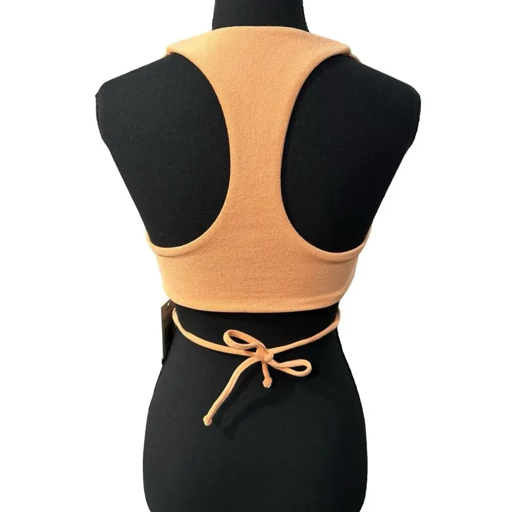 NWT! L*Space Terry Dax Bikini Top in Tangy - Size Large  (MSRP $99)